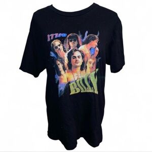 Stranger things Gildan Black Tee Billy size large Billy collage